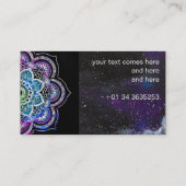 Angel Wings Paars Lavender visitekaartje (Achterkant)