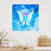 Angel Wings & Peace Sign Poster (Keuken)