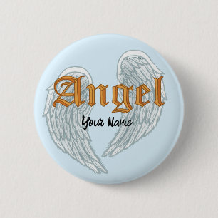 Angel Wings Pin Ronde Button 5,7 Cm