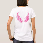 Angel Wings Pink Women's T-Shirt (Achterkant)