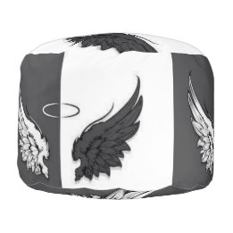 Angel wings poef
