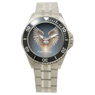 Angel Wings Roestvrij stalen armband e-Watch Horloge