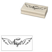 Angel Wings Rubber Stamp Rubberstempel (Gestempeld)