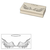 Angel Wings Rubberstempel (Gestempeld)