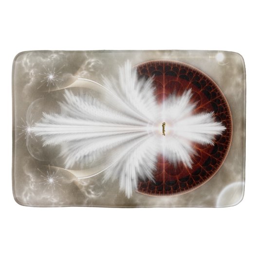 Angel Wings Snowflake Bath Mat (Voorkant)