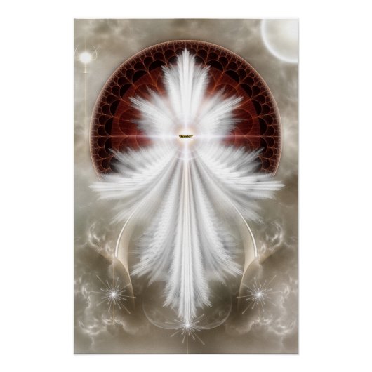 Angel Wings Snowflake RL Poster parfait (Devant)