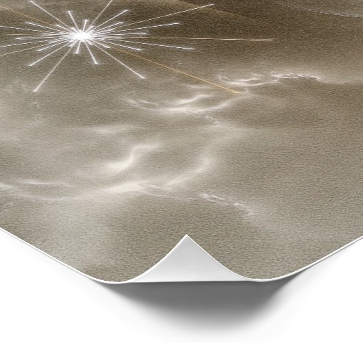 Angel Wings Snowflake RL Poster parfait (Coin)