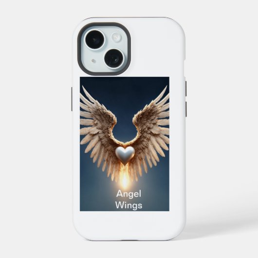 Angel Wings Telefoon Case iPhone 15 Hoesje (Achterkant)