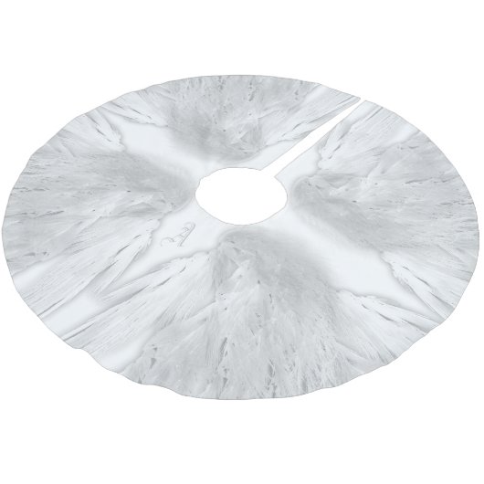 ANGEL WINGS White Custom Monogram Kerstboom Rok (Gekanteld)