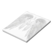 ANGEL WINGS White Custom Monogram Notitieblok (Gedraaid)