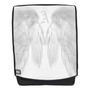 ANGEL WINGS White Custom Monogram Rugtassen