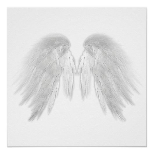 ANGEL WINGS White Perfect Poster (Voorkant)