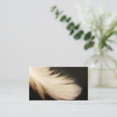 Angel Wings Wing Feather White Visitekaartjes (Staand voorkant)