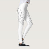 {Angel Wings} Witte Leggings (Rechts)