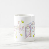 Angel Wings Word Art Custom Café Mugs (Centre)