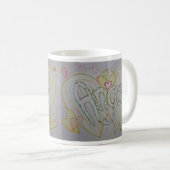 Angel Wings Word Art Custom Café Mugs (Devant droit)