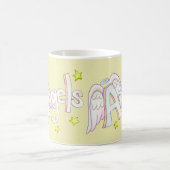 Angel Wings Word Art Custom Coffee Cup Mok (Center)
