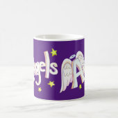 Angel Wings Word Art Custom Coffee Cup Mug (Centre)