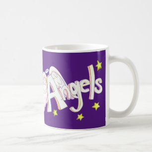 Angel Wings Word Art Custom Coffee Cup Mug