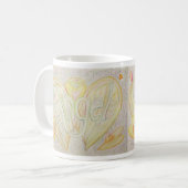 Angel Wings Word Art Custom Coffee Mok (Voorkant links)