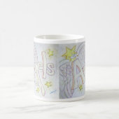 Angel Wings Word Art Custom Coffee Mug (Centre)
