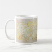 Angel Wings Word Art Custom Coffee Mug (Gauche)