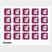 Angel With Candle Gift Sticker (Feuille)