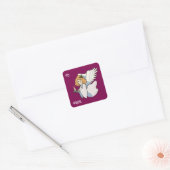 Angel With Candle Gift Sticker (Enveloppe)