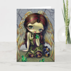 "Angel with Emeralds" Greeting Card Kaart