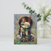 "Angel with Emeralds" Postcard Briefkaart (Staand voorkant)