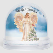 Angel With Tree Snow Globe (Arrière)