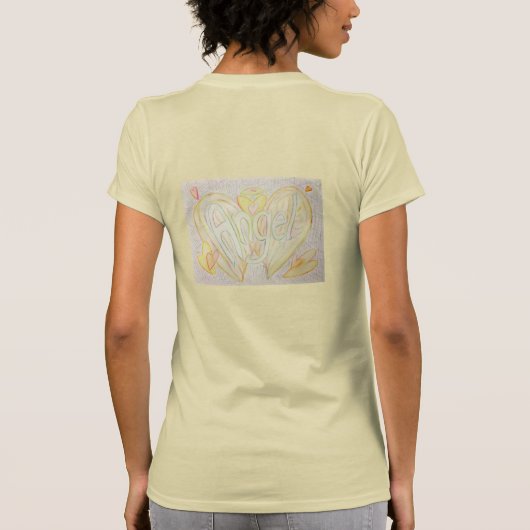Angel Word Inspirerend aangepaste Shirten T-shirt (Achterkant)