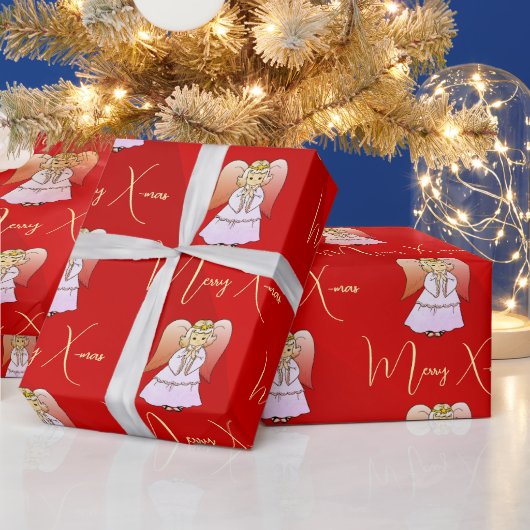Angel Wrapping Paper Cadeaupapier (Feestdagen)