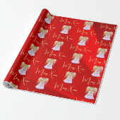 Angel Wrapping Paper Cadeaupapier (Uitgerold)