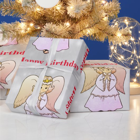 Angel Wrapping Paper Cadeaupapier (Feestdagen)