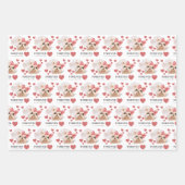 Angel Yorkie Wrapping Paper Flat Sheet Set van 3 (Voorkant)