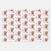 Angel Yorkie Wrapping Paper Flat Sheet Set van 3 (Voorkant 2)