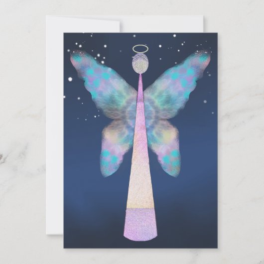 Angel-zegeningen Feestdagenkaart (Voorkant)