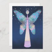 Angel-zegeningen Feestdagenkaart (Voorkant / Achterkant)