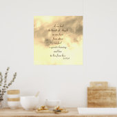 Angel zegent gedicht poster (Keuken)