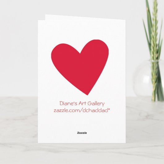 Angel Zittend op Valentijn Moon Feestdagen Kaart (Achterkant)