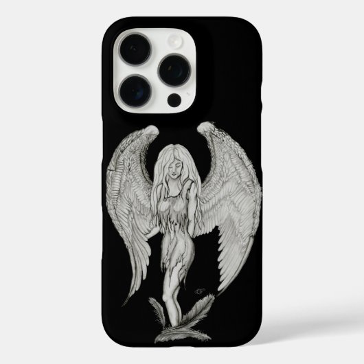 Angel - Zwart en wit design Case-Mate iPhone Case (Achterkant)