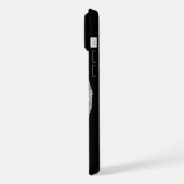 Angel - Zwart en wit design iPhone Hoesje (Linkerkant)