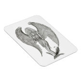 Angel - Zwart en wit design Magneet (Rechterzijde)