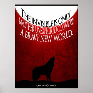 Angela Carter Quote Minimalistisch Poster
