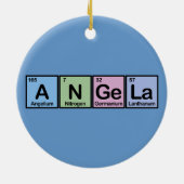 Angela gemaakt van Elementen Keramisch Ornament (Achterkant)