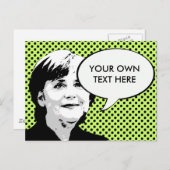 Angela Merkel Briefkaart (Voorkant / Achterkant)