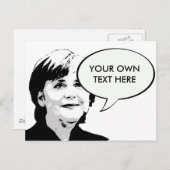 Angela Merkel Briefkaart (Voorkant / Achterkant)