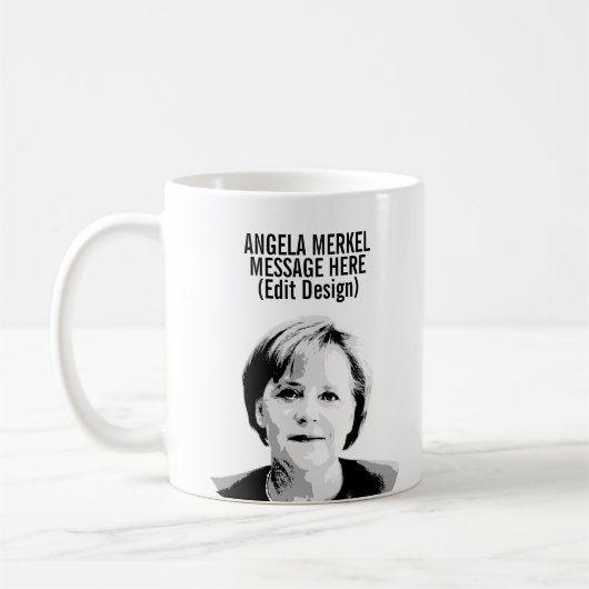 Angela Merkel Custom Koffiemok (Links)