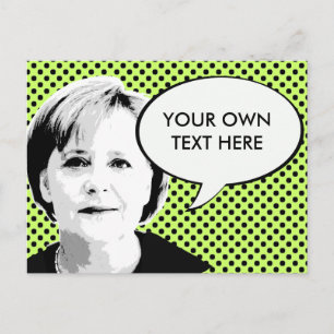 Angela Merkel - International Leader -.png Briefkaart